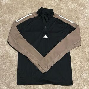 Adidas running long sleeve half zip